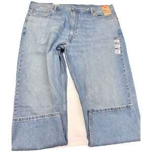 NWT Levis 550 Light Blue Jeans Mens 44X29 Big & Tall Relaxed Stretch Fit